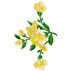 Flowers And Tree Embroidery Design 12 Flowers And Tree Embroidery Design 12